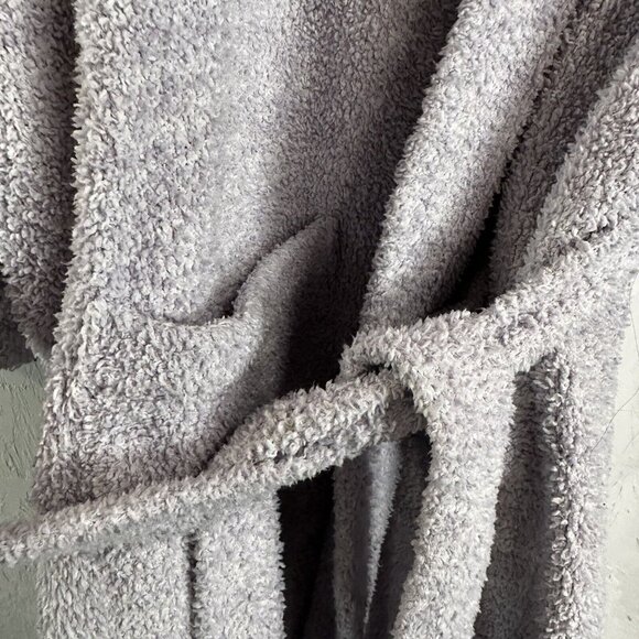 Barefoot Dreams Cozy Chic Robe Size 1 Lilac Purple Soft Warmth Cover Tie Small - Picture 10 of 12